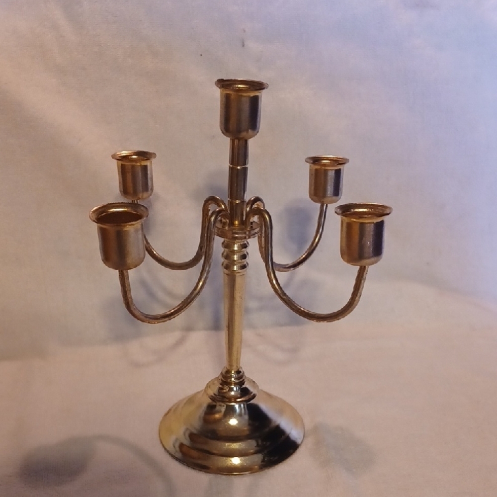 Elegant Gold Candelabra Vintage Home Interiors